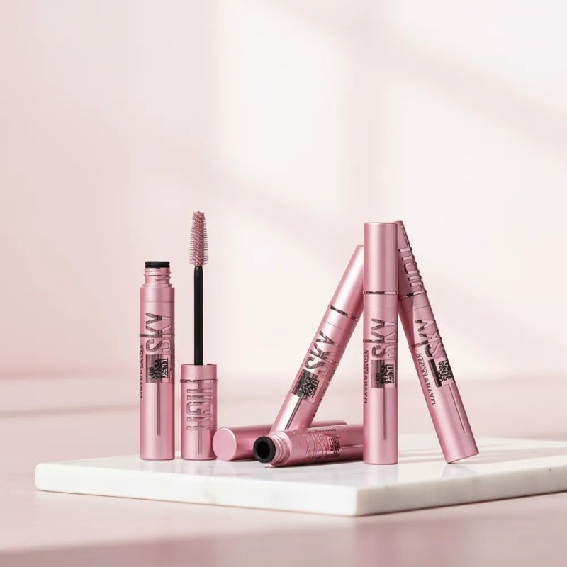 Mascara Para Pestañas Sky High Waterproof Maybelline 3 Pzas Blackest
