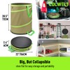 Colwelt Collapsible Garden Bag 47Gallon, Collapsible Leaf Bags with Hard