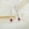 Starchenie Earrings 925 Sterling Silver Birthstone Cubic Zirconia Infinity Pendant