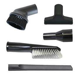 Starmix 14142 Nozzle Set 35/49 (5 Pieces, with Crevice Nozzle, Suction Brush, Suction Brush, Polser Nozzle, Adapter Piece, Robust Material)