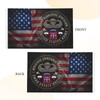 82nd Airborne Division - Parachutist Wings Circle Double Sided Banner