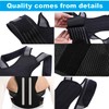 Posbaer Back Straightener Comfortable and Adjustable Back Support Belt, Posture