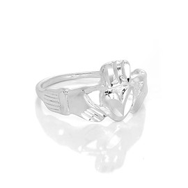 Sterling Silver Irish Claddagh Ring Size Q (I - W Available)
