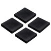 QUARKZMAN Pack of 4 Rubber Antivibration Pads, Hard Pad, 50