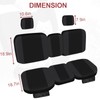 StarknightMT UTV Defender Seat Cover, Waterproof Dustproof Seat Covers Black