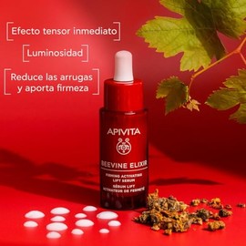 Apivita Beevine Elixir Sérum Reafirmante Activador Lifting 30ml - Suero Antiarrugas con Propóleo y Polifenoles de Vid, Colágeno Vegetal, Niacinamida  