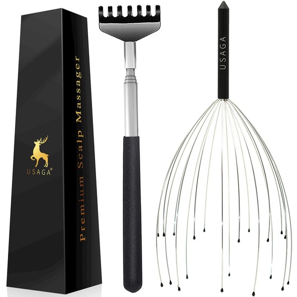 USAGA USAGA 20 Fingers Head Massager Scalp Scratcher Head Scratcher