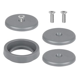 Commercial Spray Valve Repair Kit for Commercial Sink Pre-Rinse Faucet Dish Sprayer 1.42 GPM Spray Face Touch On Kitchen Sink Faucets Bumper and Screw Replacement Part, Gray