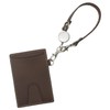 Orobianco Pass Case with Reel Brown OROBIANCO ORHO-010 ID Case
