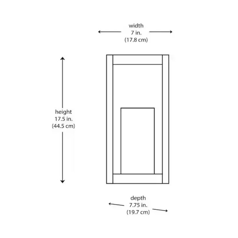 Home Decorators Racine 17.5" Outdoor Wall Sconce Porch Patio Light