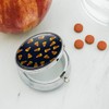 Sweet Orange Candy Corn Pattern Pill Case Trinket Gift Box