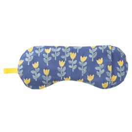 Natural Materials Hinyari with the power of salt warm with the power of mung beans, moisturizing eyes, eye pillow, Nancy Navy, 8.3 x 3.5 x 0.4 inches (21 x 9 x 1 cm), relaxing with lavender and
