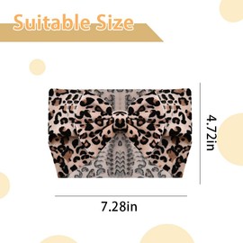 Leopard Baby Headband with Bow Headband for Toddler Baby Girl Bows Headbands Leopard Print Bowknot Hair Bands for Little Infant Girls Hair Accessories for Newborn Girls