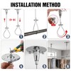 Akamino 6 Set Ceiling Support for Closet Rod, 59" Heavy