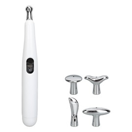 5 in 1 Electric Acupoint Massage Pen 9 Strength Gears Reduce Fatigue Acupuncture Meridians Pen with 5 Heads