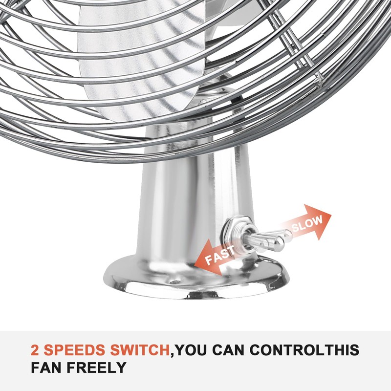 CRAFTZONE 12V Fan RV|Truck Cooling Heavy Duty 8" Metal Car