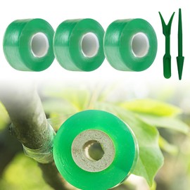 Grafting Tape Green, Grafting Tape, 3 cm x 100 m Grafting Tape for Fruit Trees, Pack of 3 Foot Grafting Stretchy Band, Grafting Tape for Garden, Grafting Tape, Transparent