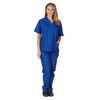 Women's Scrub Set - Medical Scrub Top and Pant, Dark