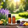YuanHolumid 2Pcs Brown 30ml Glass Essential Oil Roller Bottles Refillable
