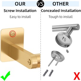 Bathroom Towel Bar, 24 Inch Towel Racks for Bathroom Wall Mounted, Heavy Duty Bath Hand Towel Holder Organizer, Modern Home Decor Towel Rod Bathroom Hardware Accessories, Gold