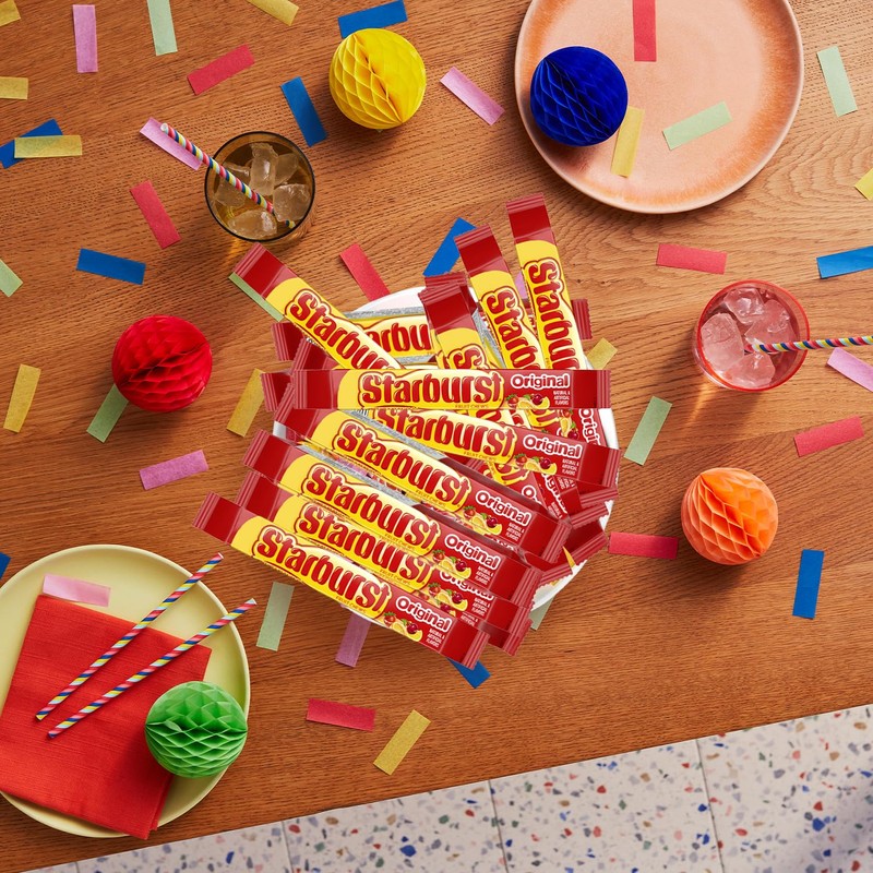 STARBURST Original Full Size Fruit Chews Candy Bulk, Chewy Candy