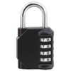 4 Digit Combination Lock,Resettable Combination Padlock Gym Locker Locks with