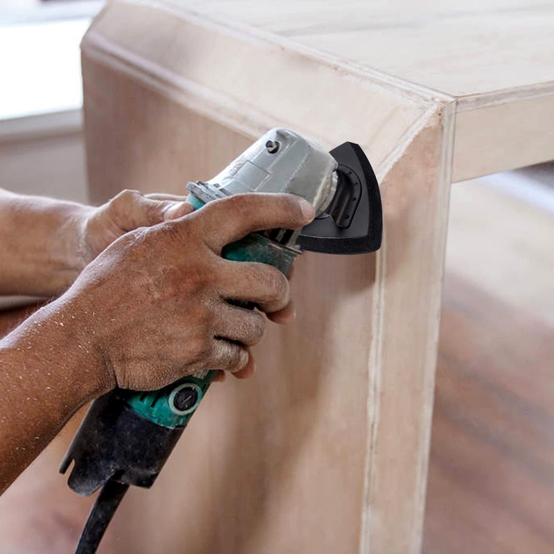 4 Pcs Multi-Tool Sanding Pads Accessories, 80mm Triangle Hook Loop