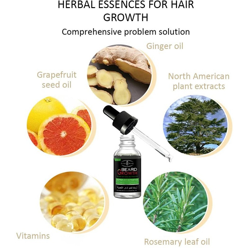 Aichun Beauty Beard Hair Growth Pure Natural Nutrients Skin Cleansing