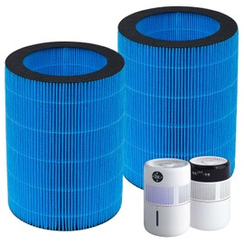 Harebery Harbery Washable Humidifier Filter (2-Pack) - Compatible with Lamon MistZero, MistZero B, MistZero S Evaporative Humidifiers, Polymer Fiber Replacement Filter