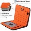 GADIEMKENSD Small Wallet Top Grain Leather RFID Blocking Mini Bifold