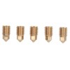 5Pcs 3D Printer Brass Nozzles Tight Connection Heat Resistant 500℃