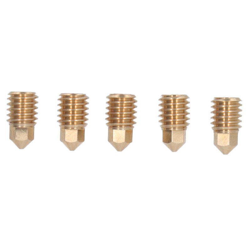 5Pcs 3D Printer Brass Nozzles Tight Connection Heat Resistant 500℃