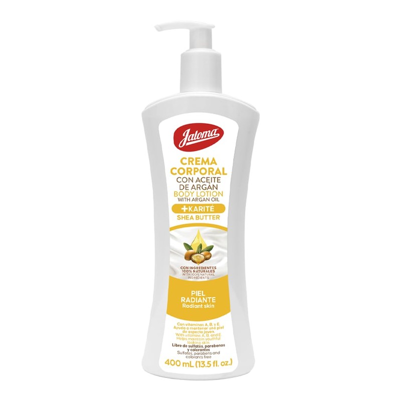 Jaloma Crema corporal de Argán + Karite, para una piel