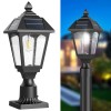 Benany Solar Post Lights Outdoor Waterproof, Aluminum Solar Lamp Post