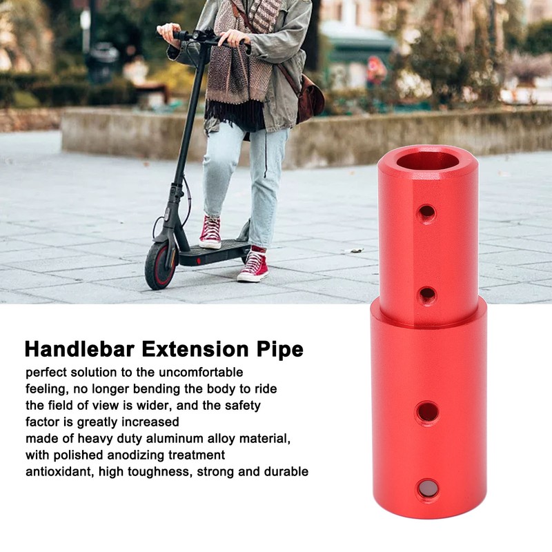 Handlebar Extension Pipe Aluminium Alloy Heightening Pole Riser for M365