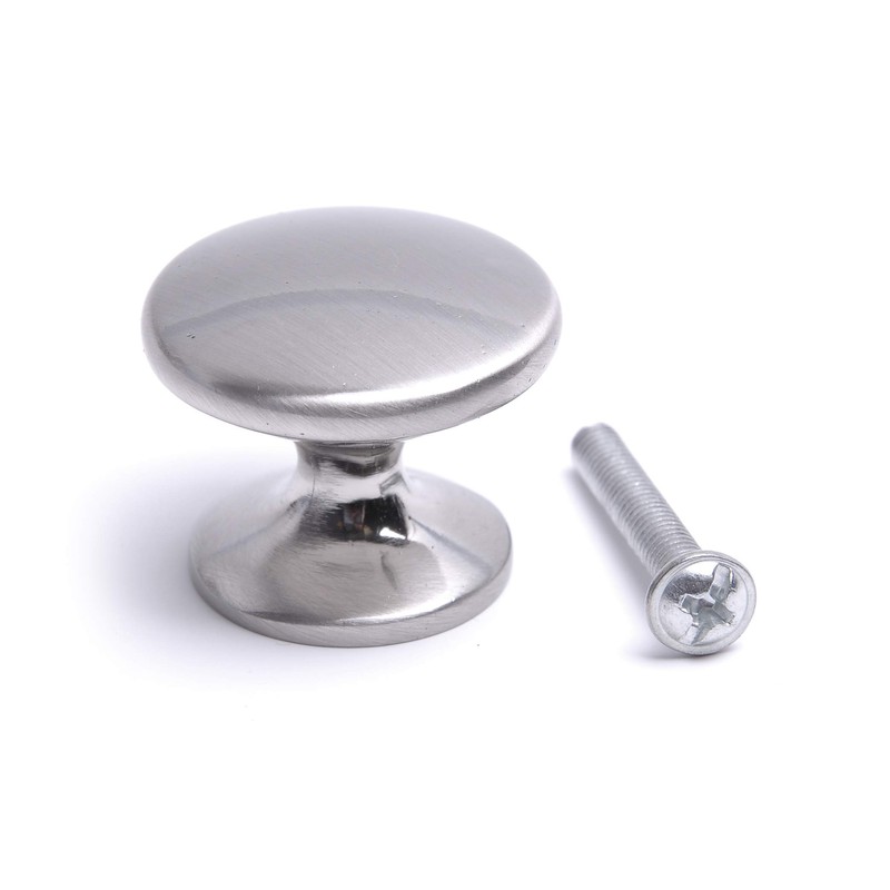 BSM Marketing Kitchen Cupboard Drawer Door Handle Knob Chrome/Brushed Nickel/Black/Pewter
