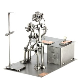 Steelman24 I Nuts and bolts sculpture Doctor With Personal Engraving I Handmade ornaments I I Metal figurine