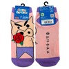 Small Planet Crayon Shin-chan Burizaemon Roses Women's Character Socks, 9.1