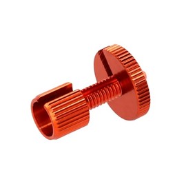 Adjusting Screw Orange Anodised for Bowden Cable, M6 x 22, Slotted - Simson S51, S50, SR50, Schwalbe KR51, SR4