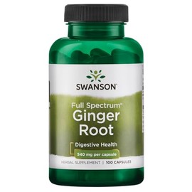 Swanson Premium Brand Ginger Root 540 Milligrams 100 Capsules