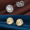 Earring Backs 18K White Gold Plated Sterling Silver Hypoallergenic Earring