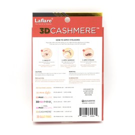 Laflare 3D Cashmere False Eyelashes Multipack, Ultra Soft, Glam, Luxurious, Cruelty-Free, Reusable, Fake Eyelashes 5 Pairs Value Pack (303X5P)