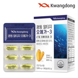 Altige Omega 3 Vitamin E 30 capsules 6 boxes (6 months supply) Vitamin D blood circulation improvement of dry eyes / 알티지 오메가3 비타민E 30캡슐 6박스(6개월분)  비타민D 혈행 눈건조개선