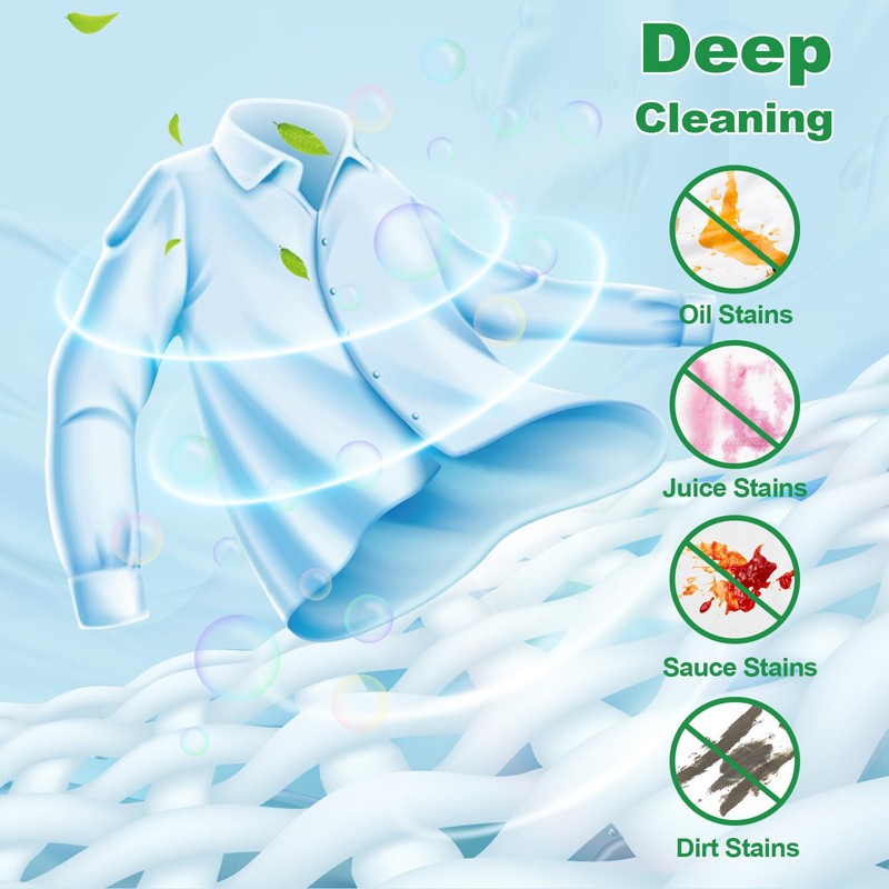 Laundry Detergent Sheet, Eco-Friendly & Hypoallergenic Wash Strips, Natural Ingredients,