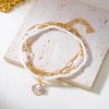 Shell Anklets for Women Waterproof Boho Beaded Anklets Set Adjustable