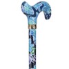 Dark Blue Vivienne May Designer Derby Adjustable Cane