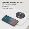4 LEAF Barra de Alimentación con USB C Carga Rápida