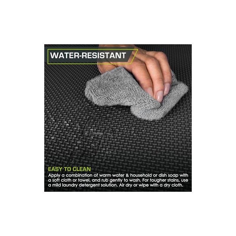 ProsourceFit Weaved Pattern Extra Thick Exercise Puzzle Mat 3/4-inch, EVA