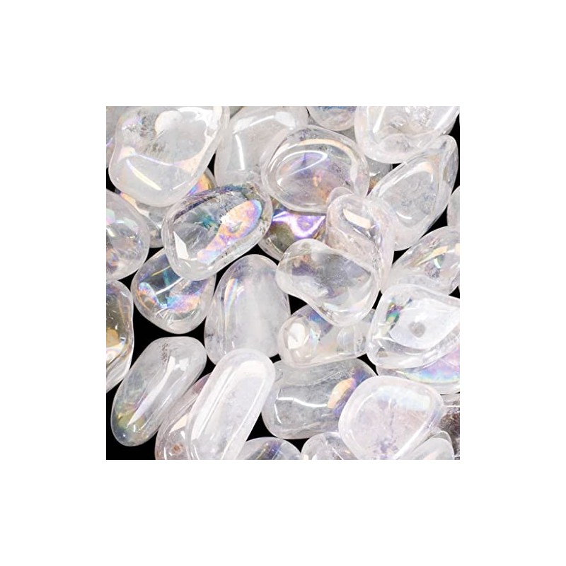 Pachamama Essentials Angel Aura Quartz Tumbled - Healing Stone -