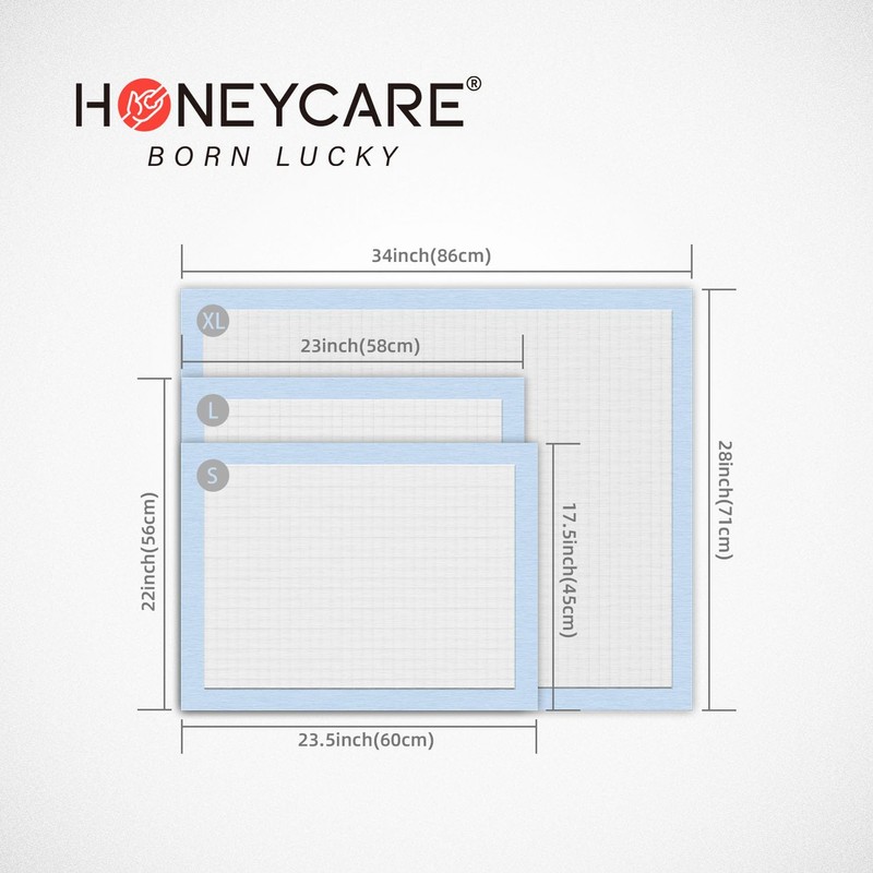 Honey Care All-Absorb, Small 17.5" x 23.5", 120 Count, Dog